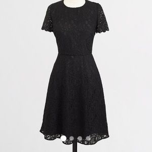 J Crew Lace fit & flare knee length dress
